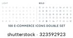 set of vector e commerce icons... | Shutterstock .eps vector #323592923