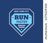 new york city run faster  ... | Shutterstock .eps vector #1370229350