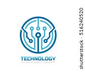 technology   vector logo... | Shutterstock .eps vector #516240520
