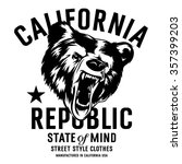 california republic vintage... | Shutterstock .eps vector #357399203