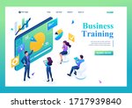 business coach trains employees ... | Shutterstock .eps vector #1717939840