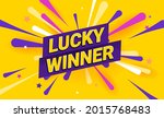 lucky winner celebration... | Shutterstock .eps vector #2015768483