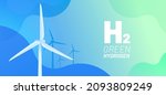 green hydrogen vector... | Shutterstock .eps vector #2093809249