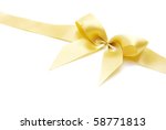  holiday bow on white background | Shutterstock . vector #58771813