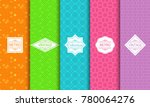 set of abstract backgrounds in... | Shutterstock .eps vector #780064276