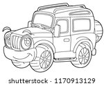 cartoon funny off road vector... | Shutterstock .eps vector #1170913129