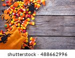 Halloween Candy Copy Space With ...