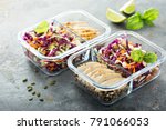 Healthy meal prep containers...