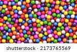colorful glossy gumballs... | Shutterstock .eps vector #2173765569