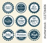 collection of labels. vector | Shutterstock .eps vector #112726606