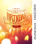 birthday card design with... | Shutterstock .eps vector #146321843