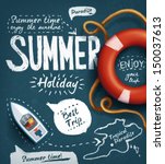 summer creative design template | Shutterstock .eps vector #150037613