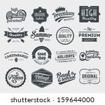 vector labels set | Shutterstock .eps vector #159644000
