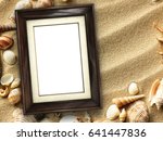 Pictue Frame On Shells And Sand ...
