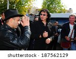 Small photo of SPITAK, ARMENIA - OCTOBER 1: Tony Iommi and Ian Gillan among their fans on October 1, 2009 in Spitak, Armenia. They visit Armenia within the framework of “Armenia Grateful 2 Rock” project.