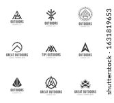 outdoors logos. set of outdoors ... | Shutterstock .eps vector #1631819653