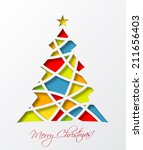 Christmas Card Template With...