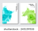 vector nature poster templates. ... | Shutterstock .eps vector #245159533