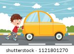 vector illustration of kid... | Shutterstock .eps vector #1121801270