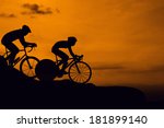 cycling on the mountain... | Shutterstock . vector #181899140