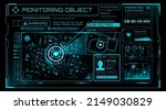 hud security monitoring system... | Shutterstock .eps vector #2149030829