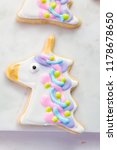decorating unicorn themed sugar ... | Shutterstock . vector #1178678650