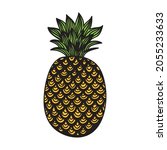 decorative pattern pineapple.... | Shutterstock .eps vector #2055233633