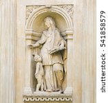 Small photo of Statue at the Santa Casa of Loreta, a large pilgrimage site in Hradcany, Prague, of a Sybil, an oracular women believed to possess prophetic powers in ancient Greece