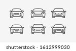 car icon set in linear style.... | Shutterstock .eps vector #1612999030