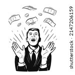 successful businessman enjoy... | Shutterstock .eps vector #2147206159