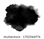 black stain of watercolor paint.... | Shutterstock .eps vector #1702566976