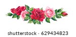Red And Pink Roses   Floral...