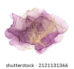 alcohol ink abstract shape gold ... | Shutterstock .eps vector #2121131366