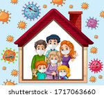 stay home to prevent... | Shutterstock .eps vector #1717063660