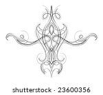 pinstripe scroll design | Shutterstock .eps vector #23600356