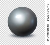 pearl. realistic single 3d... | Shutterstock .eps vector #1421424749