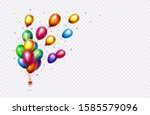 balloons isolated on... | Shutterstock .eps vector #1585579096