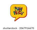 fun fact message icon. did you... | Shutterstock .eps vector #2067916670