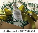 Small photo of Kragujevac; Serbia; January 8, 2018; The close up of 200 ml Enosis Mastiha in the gift box.