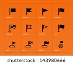 waving flag icons for banners ... | Shutterstock .eps vector #143980666