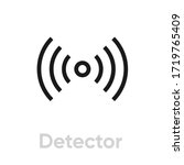 Detector Icon. Editable Vector...