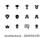 Medals And Cup Icons. Vector...