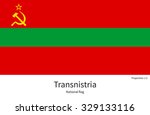 national flag of transnistria... | Shutterstock .eps vector #329133116