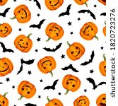 vector halloween seamless... | Shutterstock .eps vector #1820723276