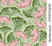 floral pattern with pink wild... | Shutterstock .eps vector #1999292690