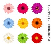 Vector Set Of Nine Colorful...
