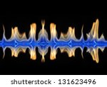 fire isolated on black... | Shutterstock . vector #131623496
