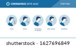 coronavirus 2019 ncov symptoms  ... | Shutterstock .eps vector #1627696849