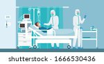 expert doctors wearing... | Shutterstock .eps vector #1666530436