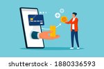 customer making credit card... | Shutterstock .eps vector #1880336593